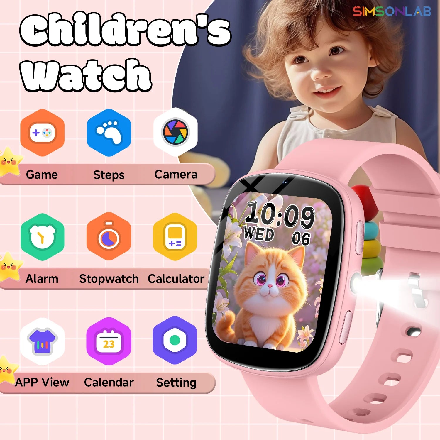 Kids Smart Touch Screen Camera Watch