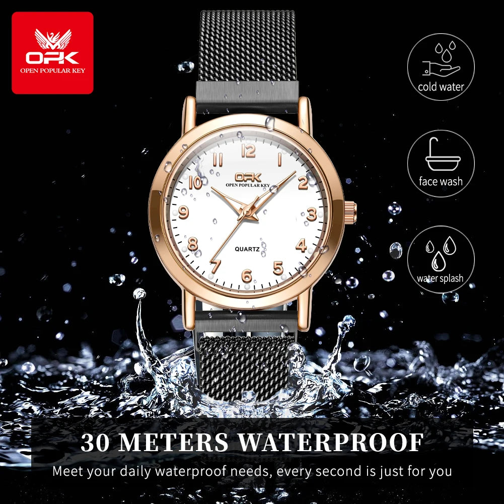 Women’s Elegant Mesh Strap Quartz Watch