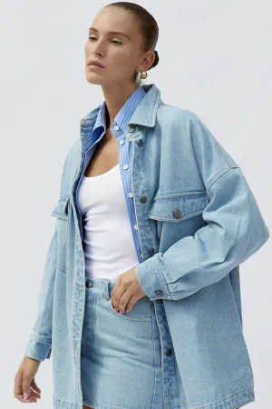 ABBIE DENIM SHIRT - DENIM