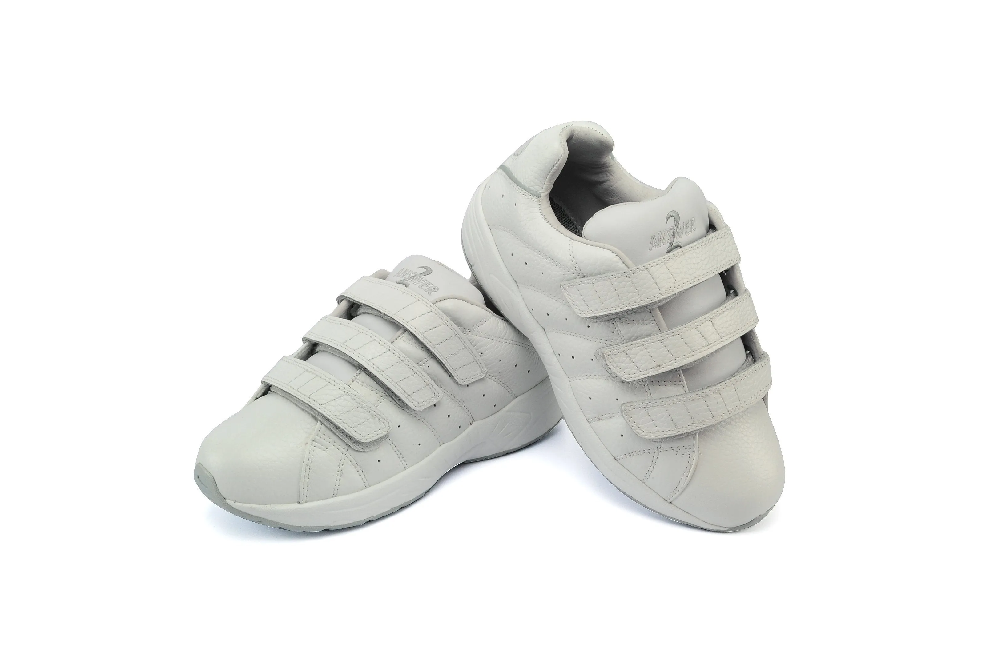 Answer2 558-3 White - Men's Athletic Walking Shoes