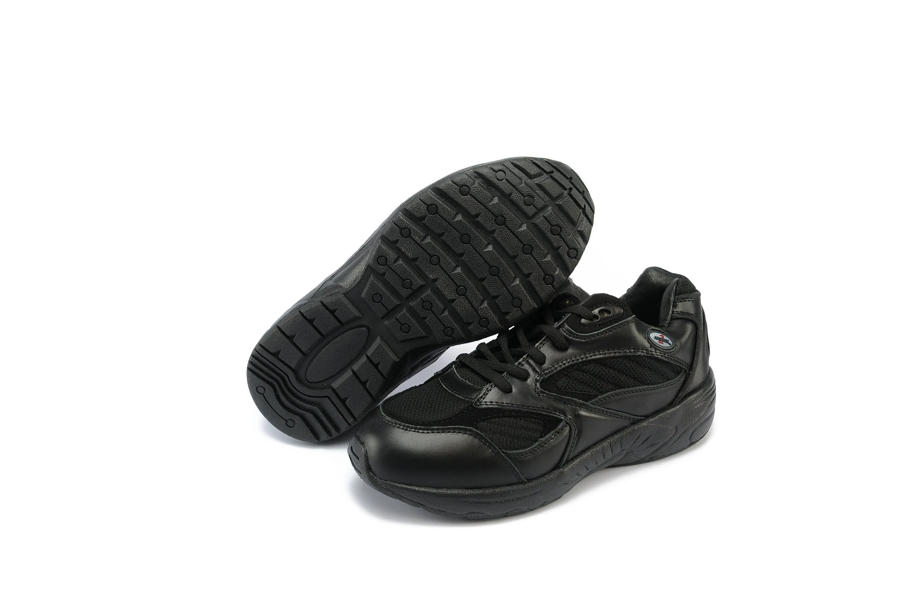 Anwser2 554-1 Black - Men's Athletic Walking Shoes with Laces