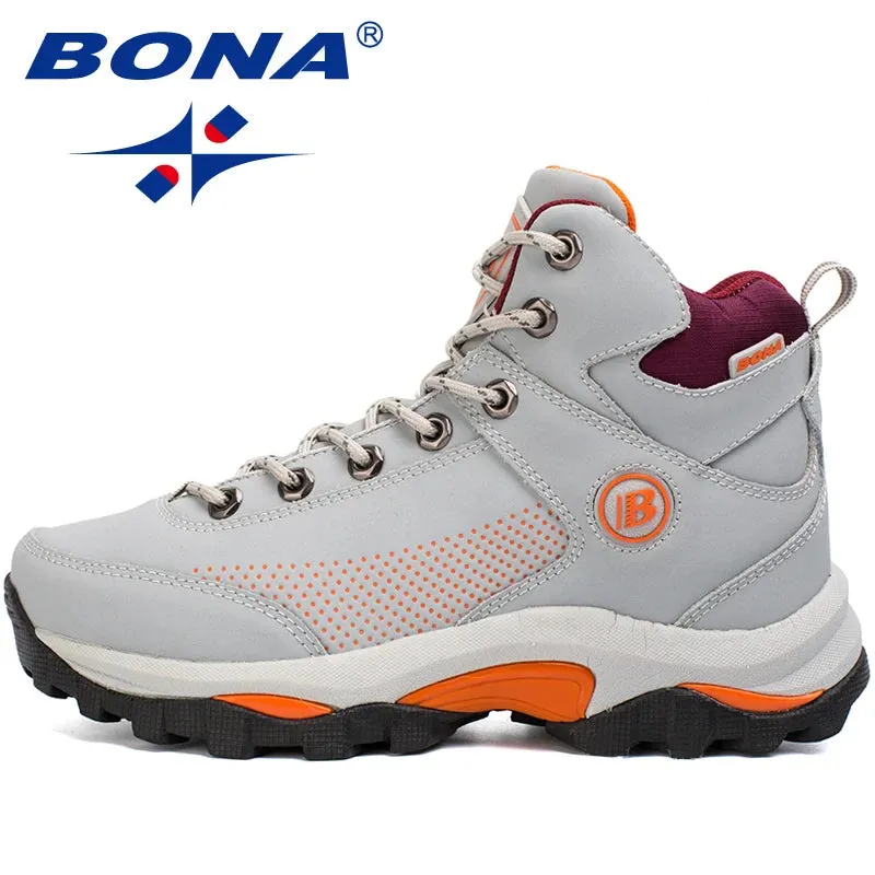 BONA Womens Wear-Resistant High-Top Hiking Boots