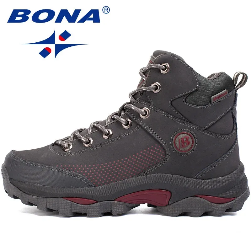 BONA Womens Wear-Resistant High-Top Hiking Boots