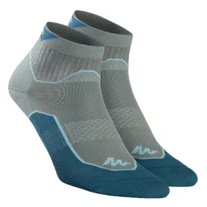 Country walking Mid socks X 2 pairs NH 500 - Grey