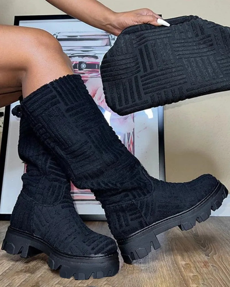 Felicia Plush Me Out Mid-Calf Boots