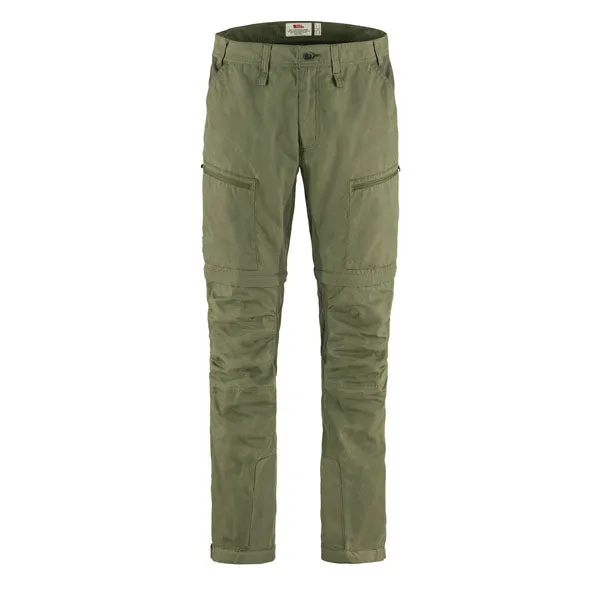 Fjallraven Abisko Lite Trekking Zip-Off Regular Trousers Green-Laurel Green