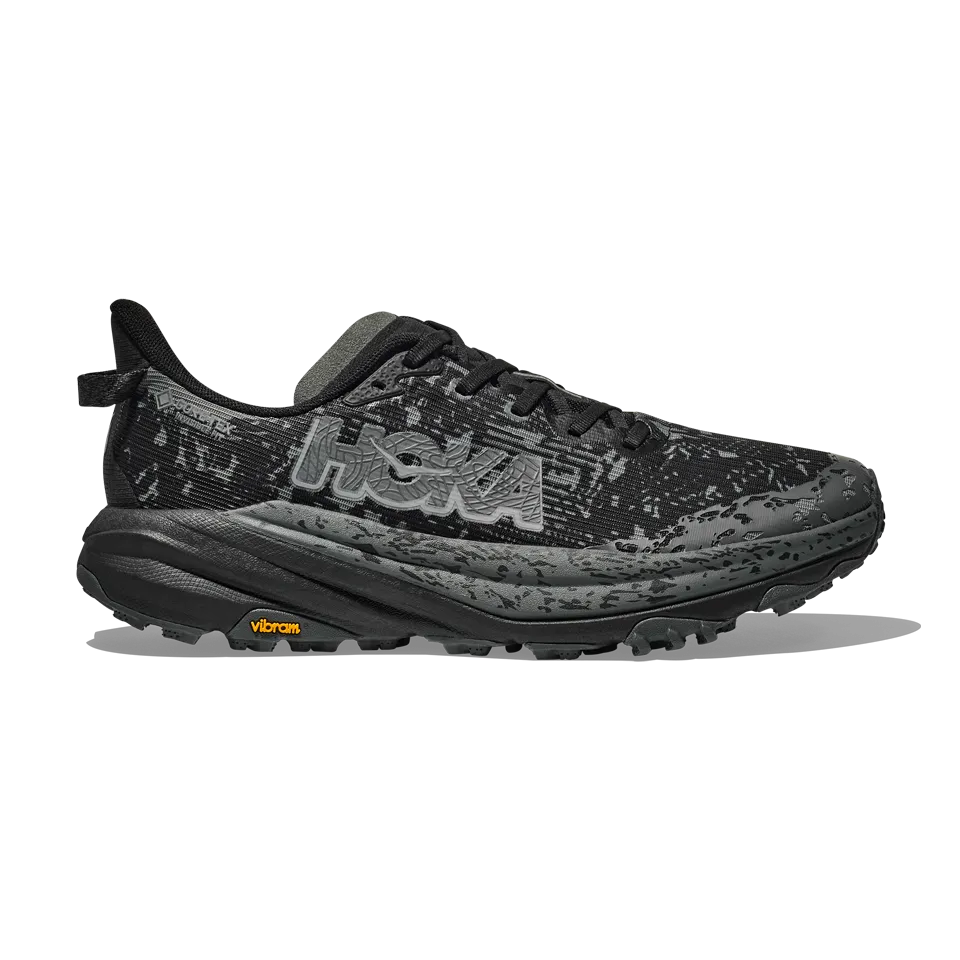 HOKA Men's Speedgoat 6 GTX Wide Black/Outer Orbit