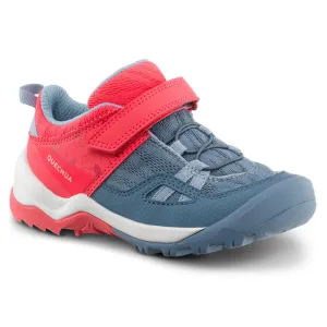 Kid's Hiking Boots Low Riptab - Crossrock Pink Blue