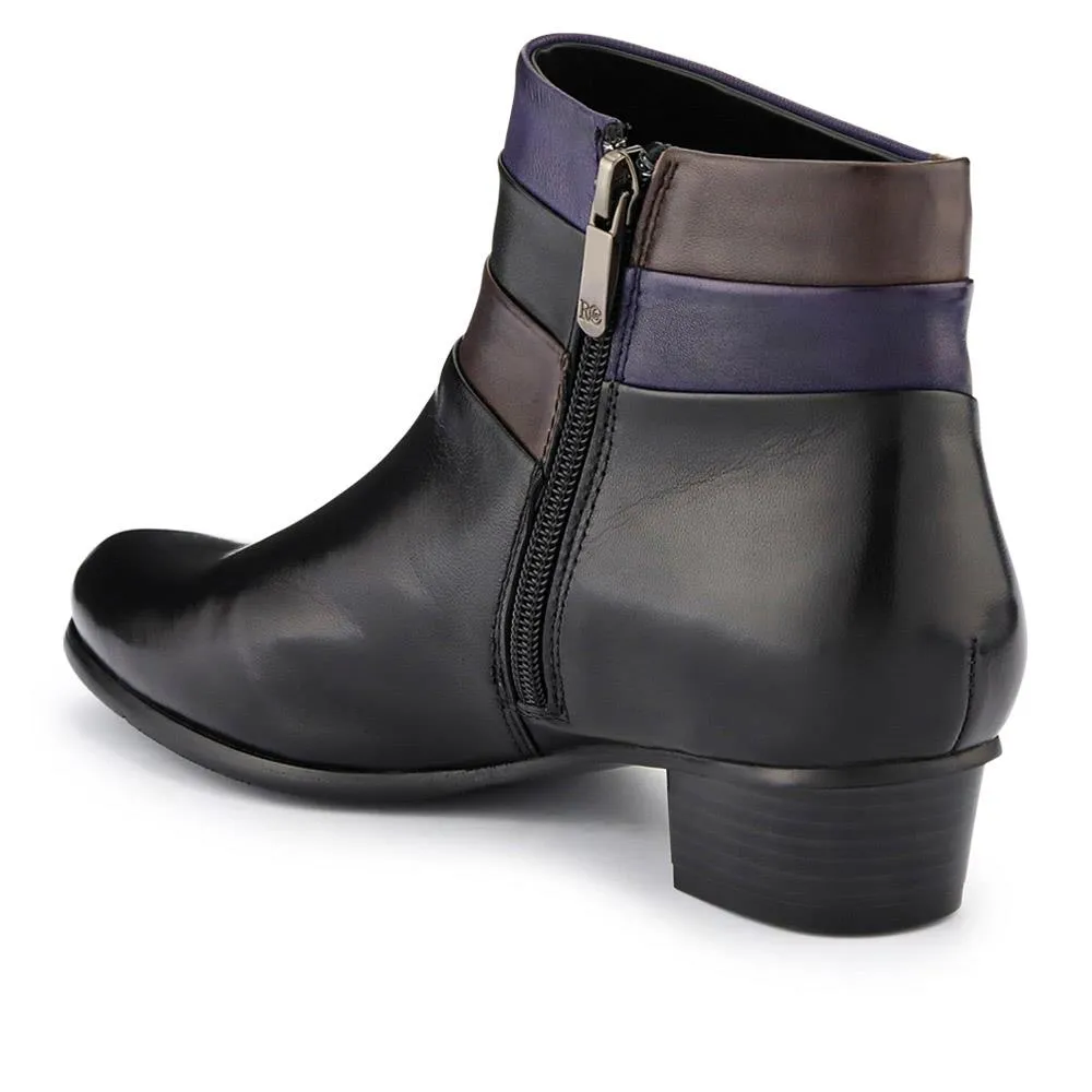 Leather Warm-Lined Ankle Boots - SINO40511 / 326 264