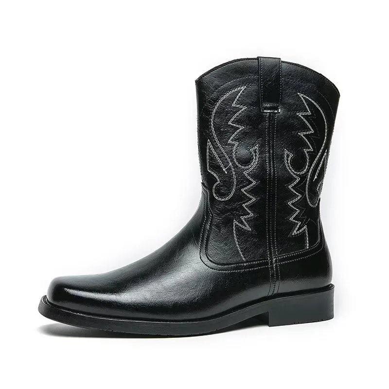 Luxury Zipper Closure Mid-Calf Boots