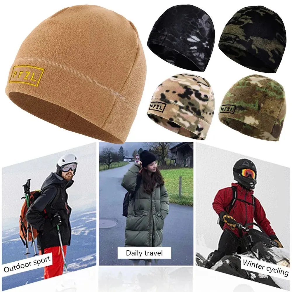 Outdoor Riding Fishing Hiking Windproof Warm Fleece Cap Men Women Winter Climbing Hunt Training Breathable Thermal Tactical Hat