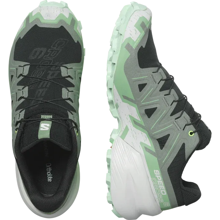 Salomon Speedcross 6 Shoes (Women's) Black / Laurel Wreath / Green Ash