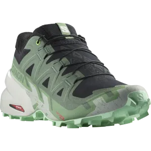 Salomon Speedcross 6 Shoes (Women's) Black / Laurel Wreath / Green Ash