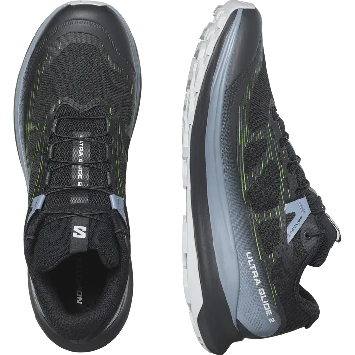 Salomon Ultra Glide 2 Shoes (Men's) Black / Flint Stone / Green Gecko