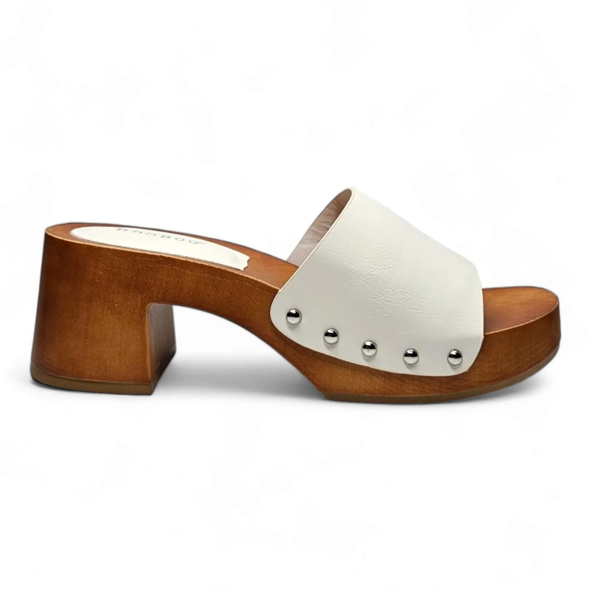 Silveroak Wooden Open Toe Clogs