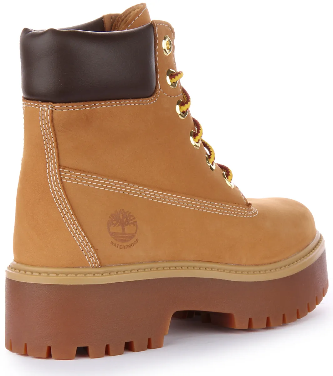 Timberland A5RJD 6 inch Platform In Wheat For Women