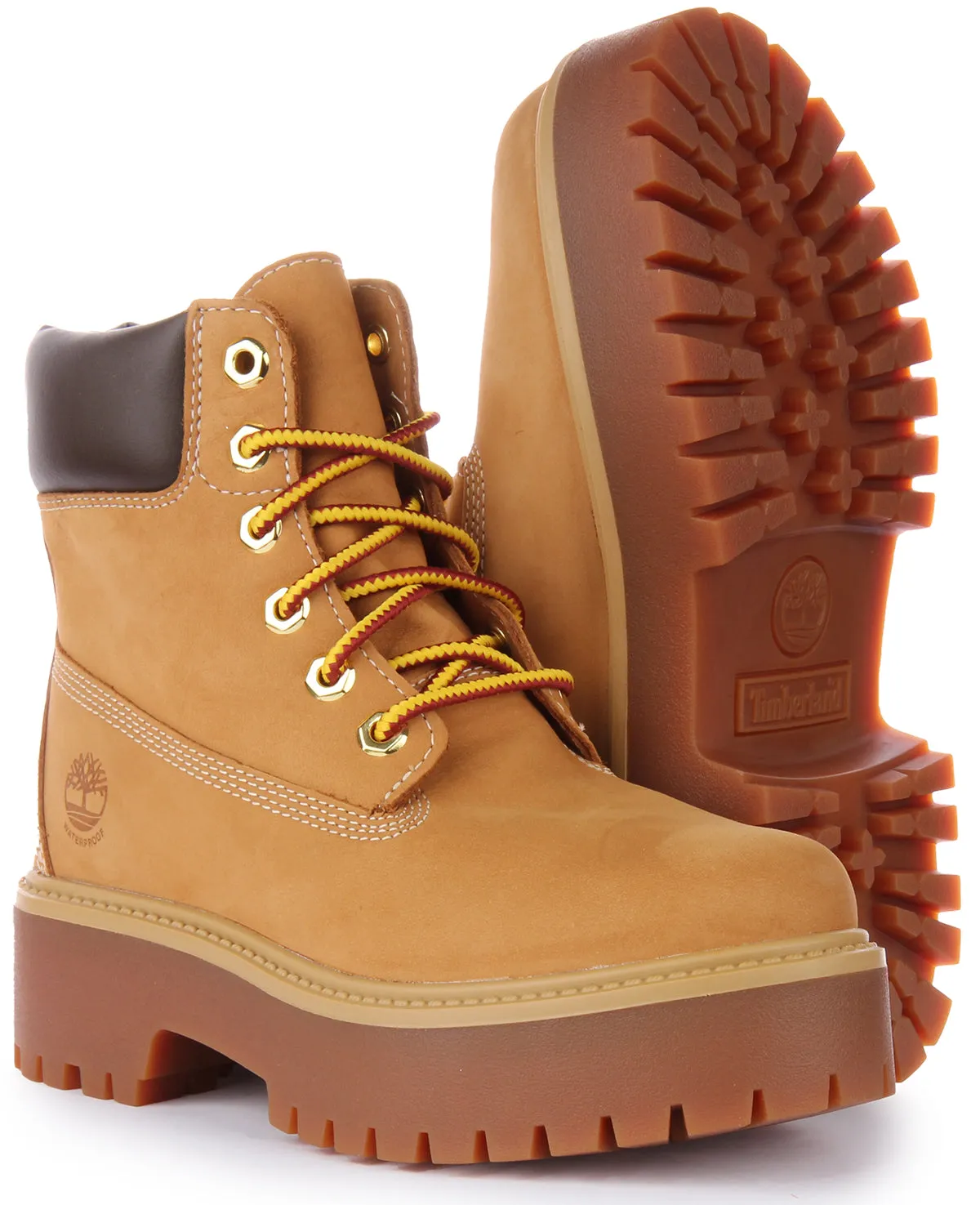 Timberland A5RJD 6 inch Platform In Wheat For Women