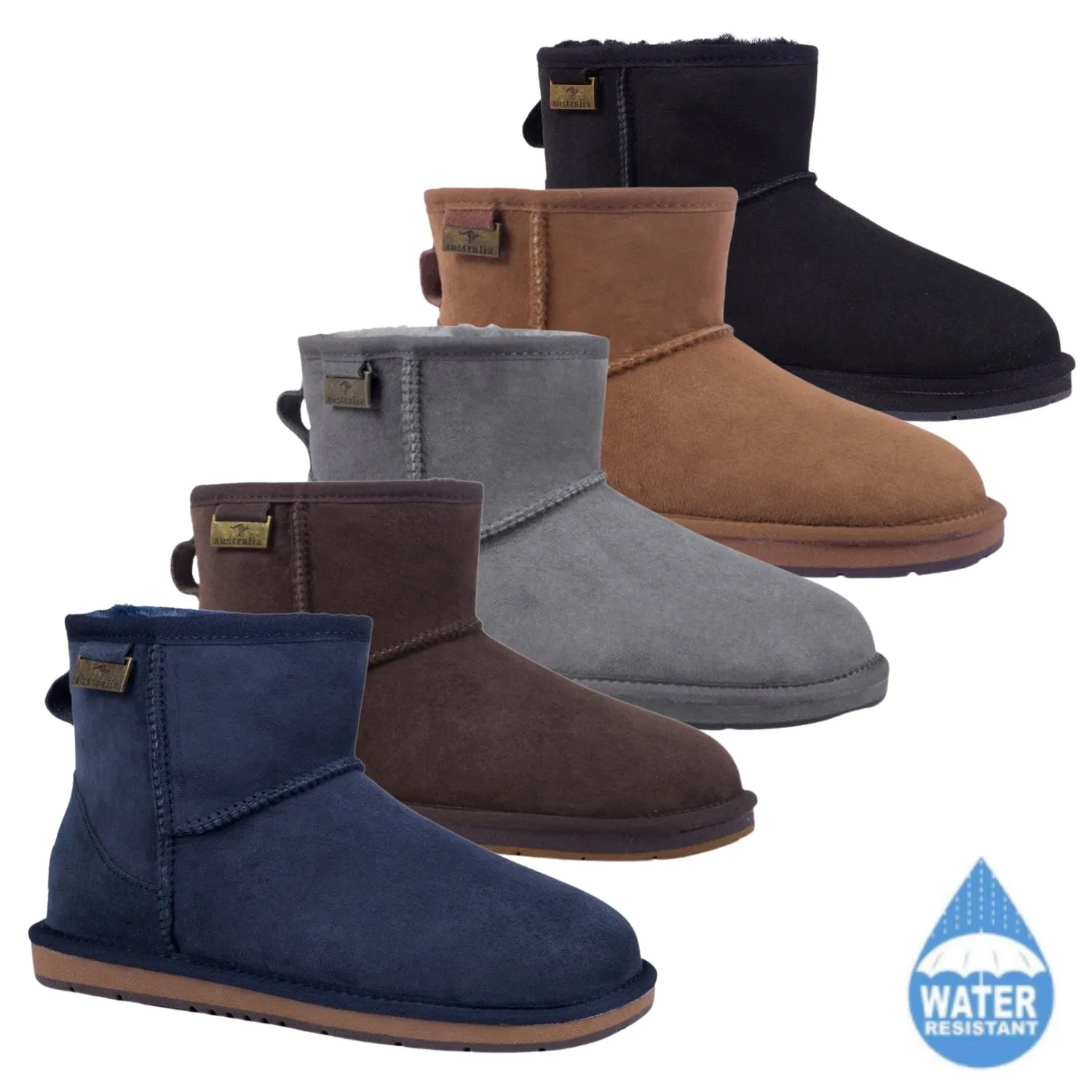 Unisex Classic UGG Mini Boots Premium Australian Sheepskin Water Resistant