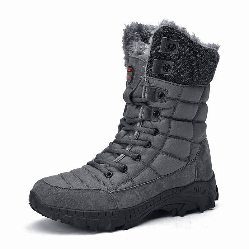 Waterproof Leather High Top Boots