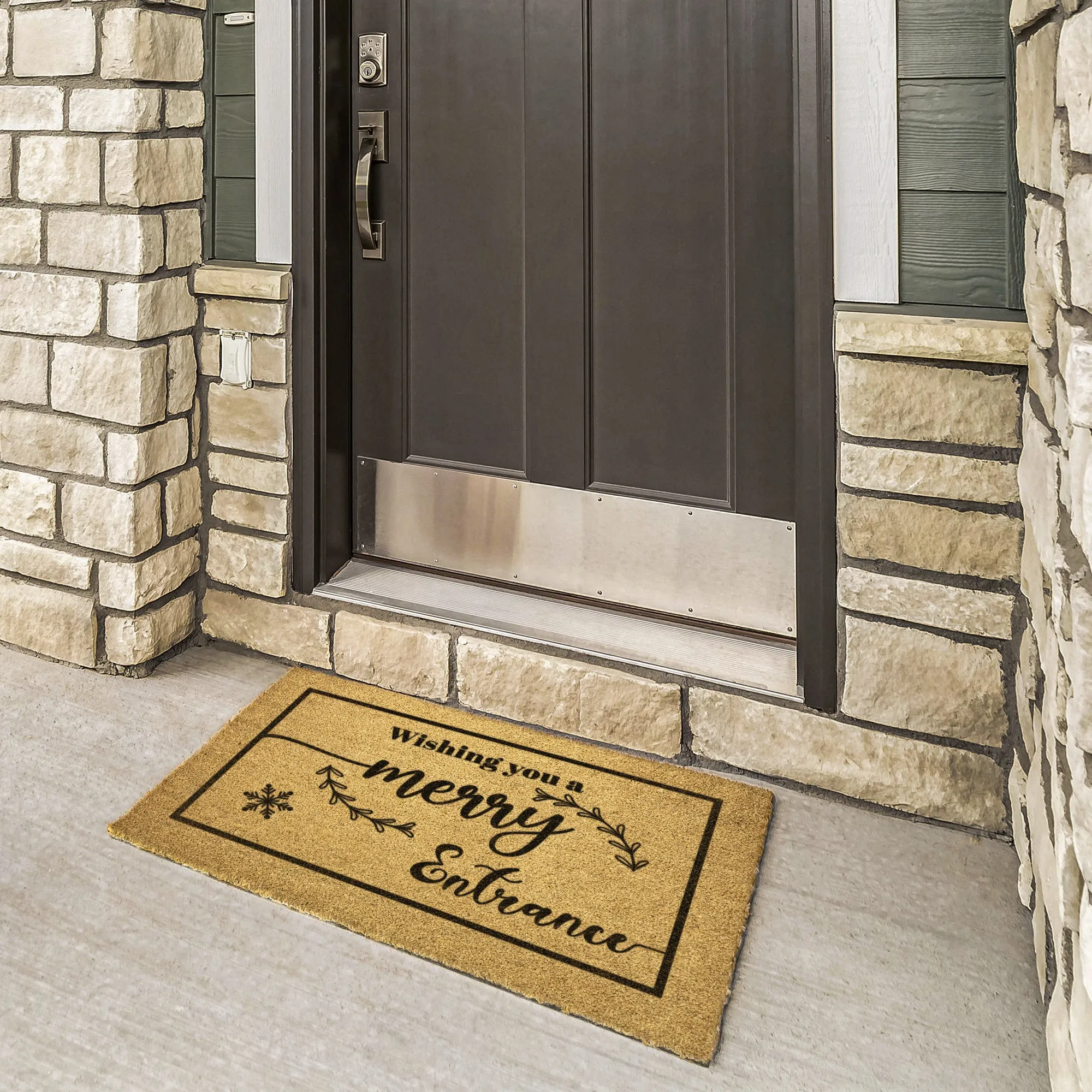 Wishing You A Merry Entrance Door Mat Rug