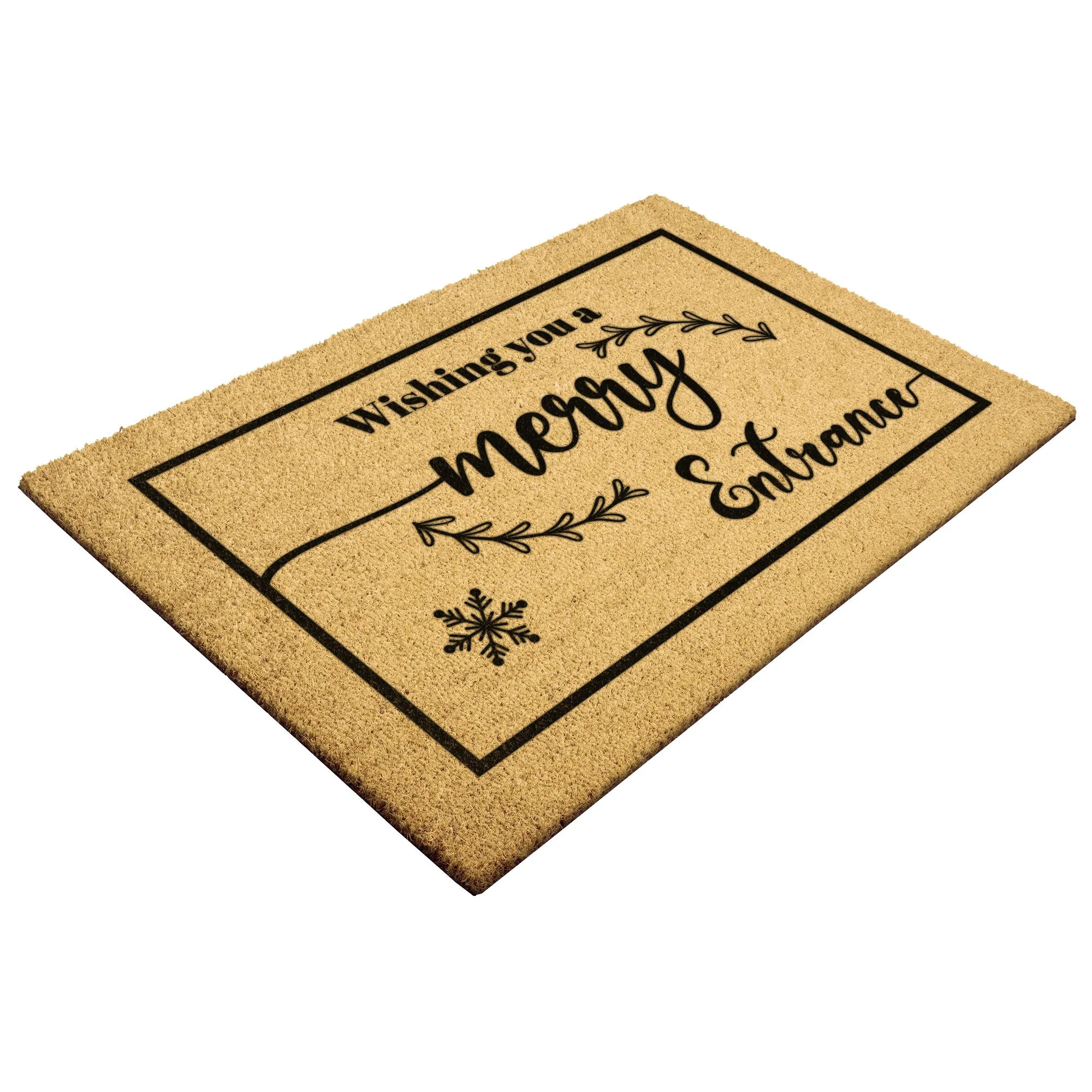 Wishing You A Merry Entrance Door Mat Rug