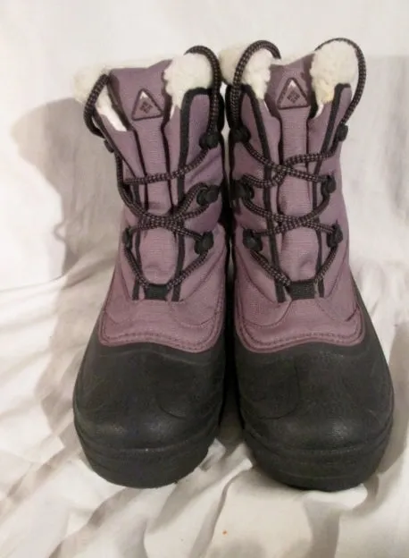 Womens COLUMBIA CASCADIAN TRINITY Lined Snow Rain BOOT Shoe PURPLE 8 Winter