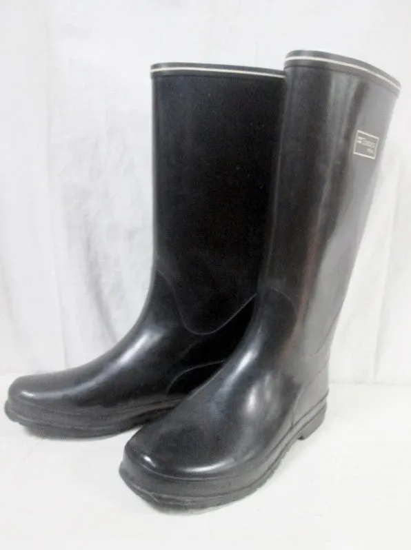 Womens TRETORN STOVEL Gumboots Wellies Rainboots Foul Weather BLACK 8.5 Rain Boots