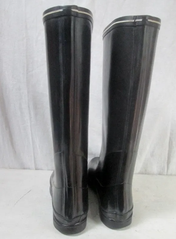 Womens TRETORN STOVEL Gumboots Wellies Rainboots Foul Weather BLACK 8.5 Rain Boots