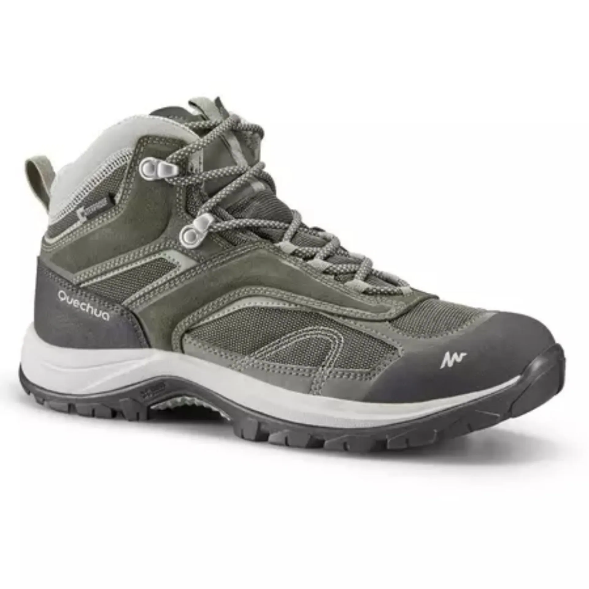 Women’s Waterproof Mountain Walking Boots - MH100 Mid -Khaki